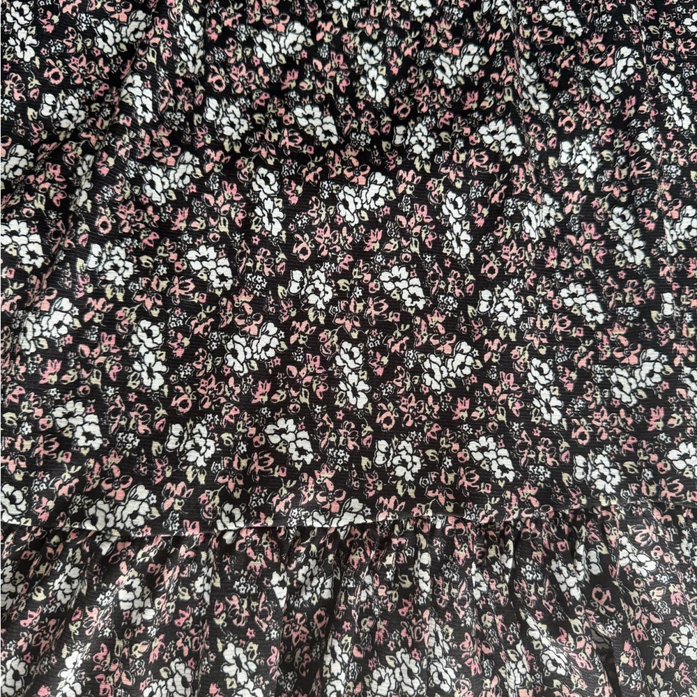 Max Studio Black Floral Wrap Midi Dress size S small new - Picture 10 of 12